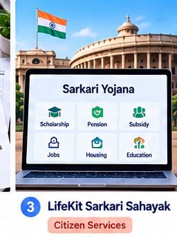 government schemes eligibility: Notebook and official paperwork