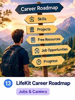 Career planning notebook and laptop